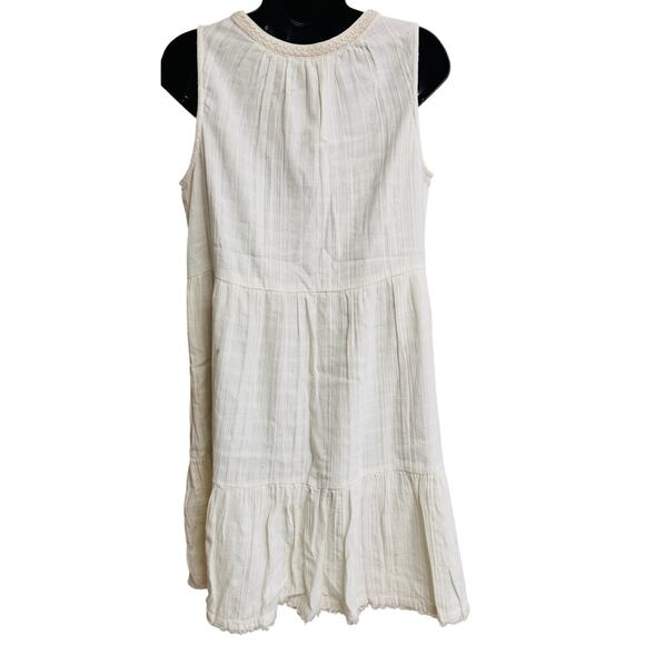Tommy Bahama Size Medium M Womens Shift Tunic Dress My Konos Gauze Cream  New - Picture 4 of 8